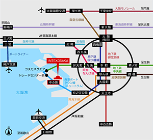 バリヤフリー2016大阪 アクセスマップ地図