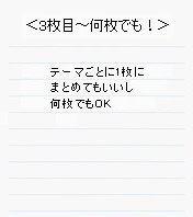 レポート用紙でのまとめ方3